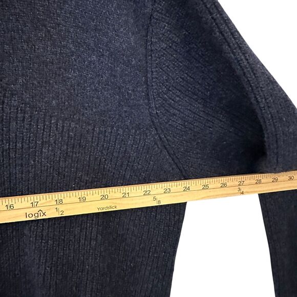 L.L. Bean Men's Thick Blue 100% Merino Wool 1/4 Zip Pullover Sweater Size XL - Picture 6 of 8